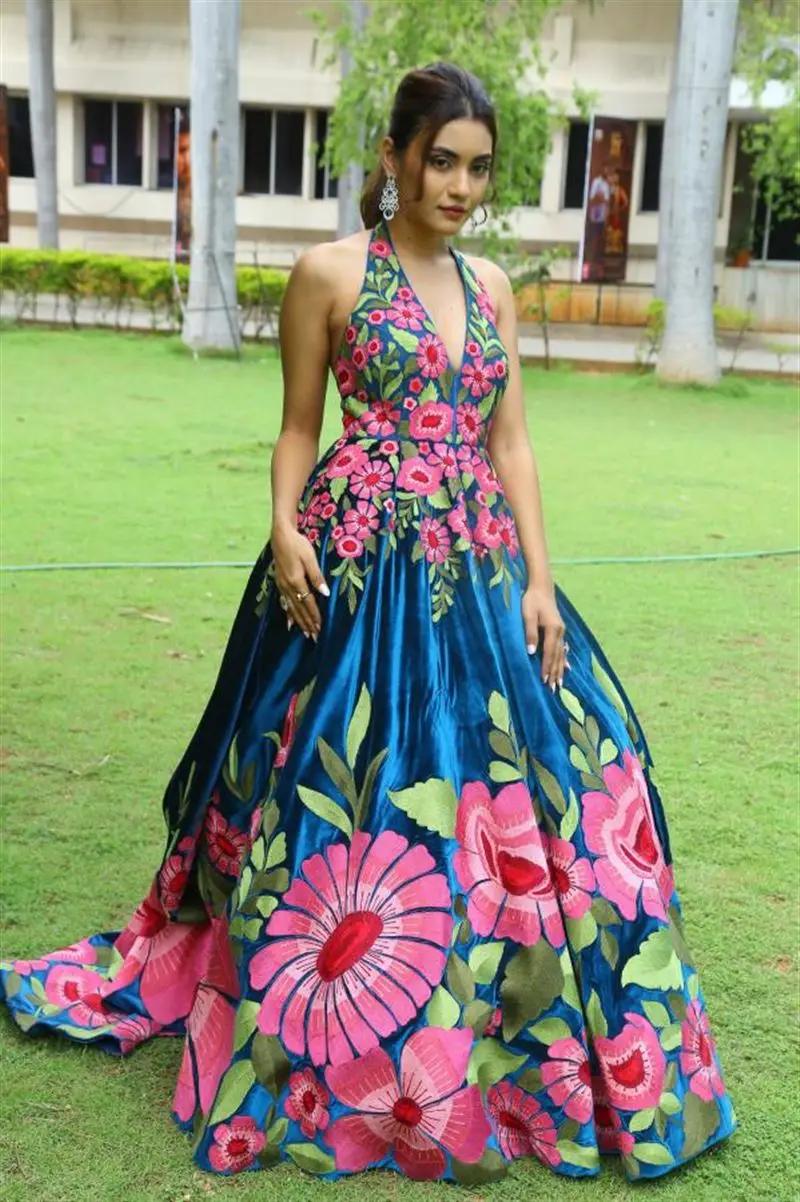 Garima Chouhan in Blue Gown